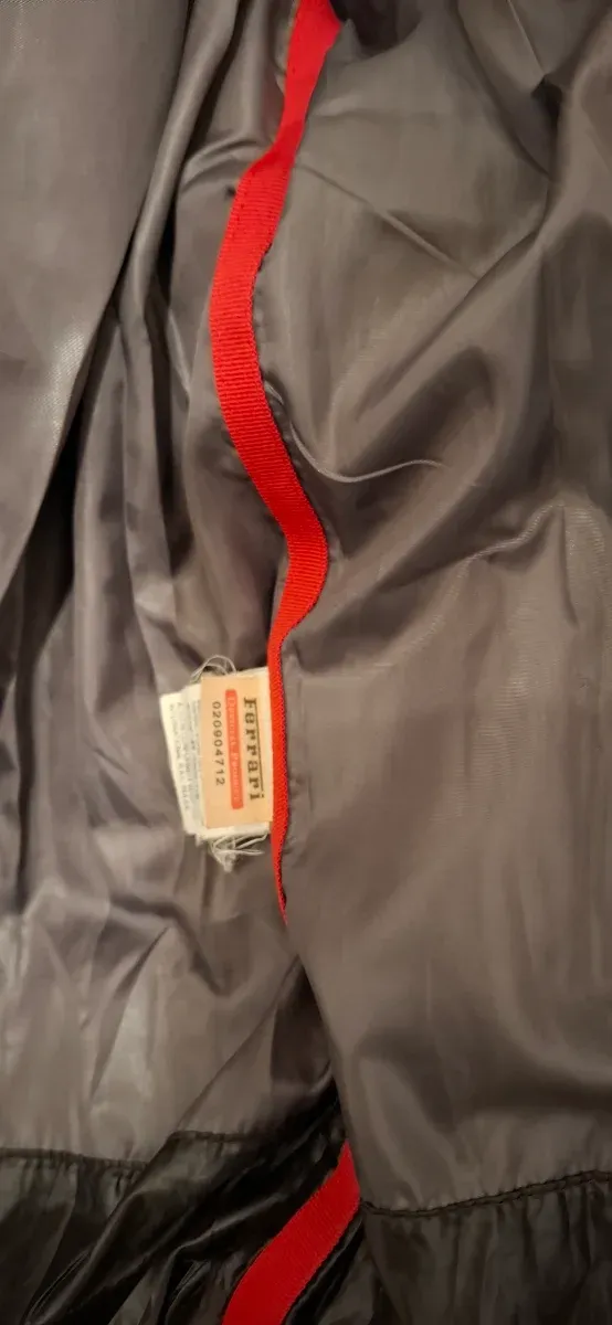 Chaqueta Bomber Ferrari Negra Talla S