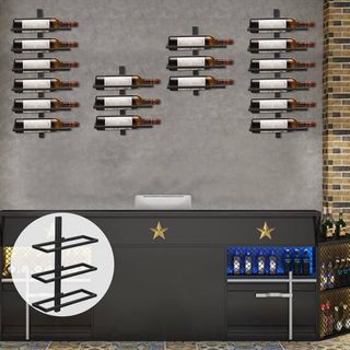 NUEVO Botellero de pared metal para 12 botellas