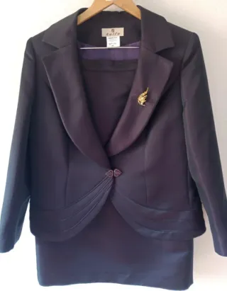 TRAJE SEÑORA, BOUTIQUE KALFE, MORADO TORNASOLADO