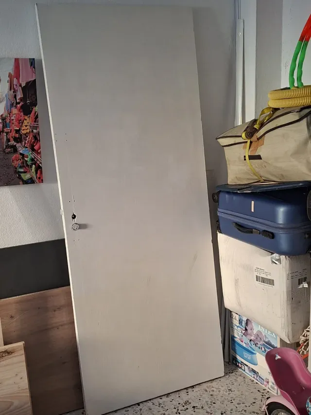 Puerta de madera 202x82 cm.