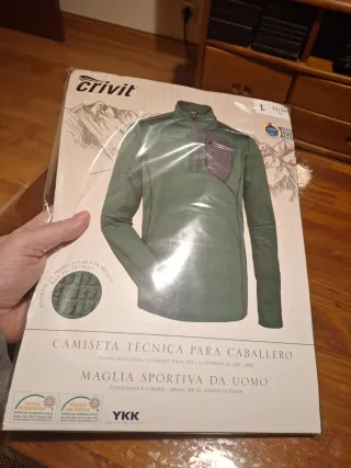 Camiseta Crivit Polar Técnica Caballero Talla L