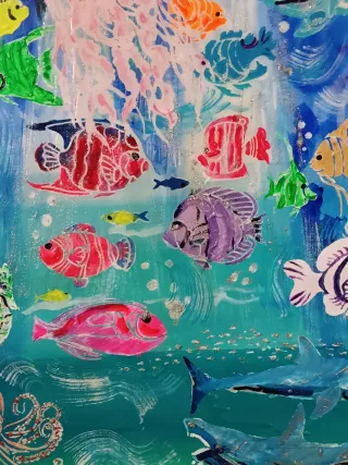 Quadro artigianale dipinto a mano