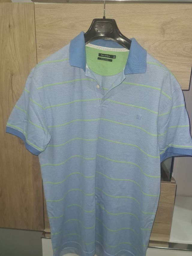 Polo Pedro del Hierro Rayas Azul y Verde Talla xxl