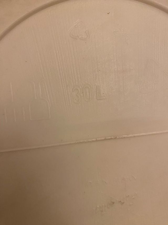 Fusto 30 litri bianco