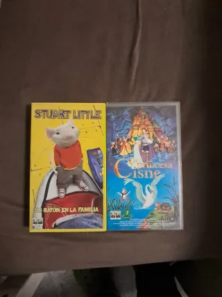 2 Películas VHS Stuart Little y Cisne