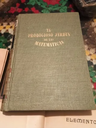 Libros antiguos de matemáticas, geometría y algebr
