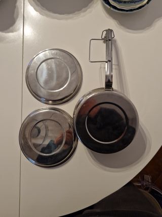 Fiambrera antigua acero inoxidable