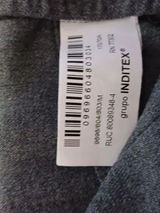 Pantalón Zara Gris Talla M