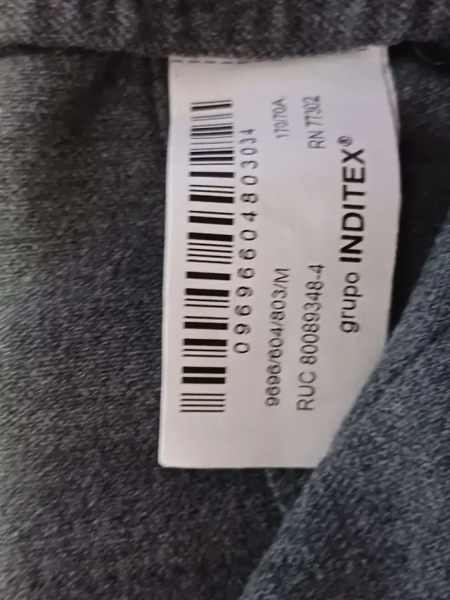Pantalón Zara Gris Talla M