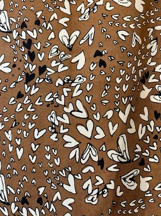 Vestido estampado corazón manga larga