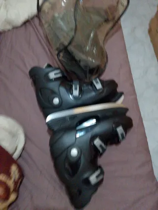 Patines de hielo negros ajustables