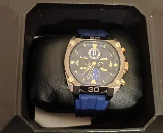 Reloj Police Azul y Gris metalizado Nuevo