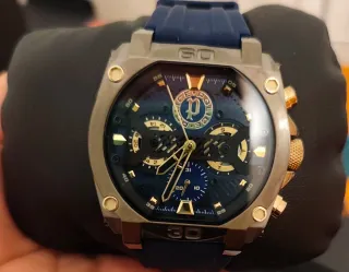 Reloj Police Azul y Gris metalizado Nuevo
