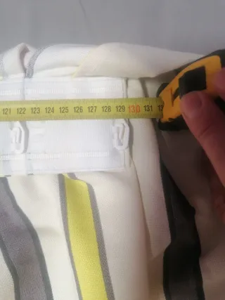 Tende in tessuto a righe