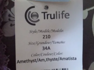 Soutien Trulife 34A com aro novo