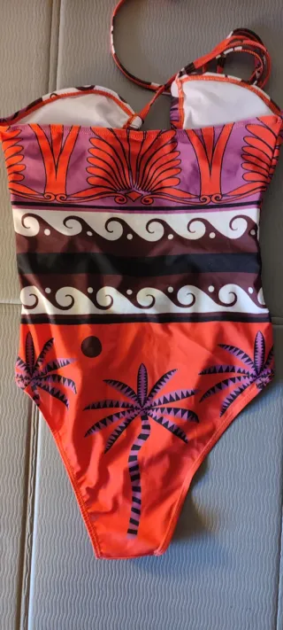 Bañador estampado tropical