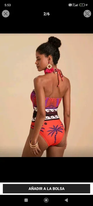 Bañador estampado tropical