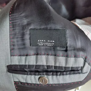 Traje Zara Man Gris