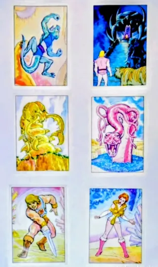 24 CROMOS de MASTERS OF THE UNIVERSE año 1983