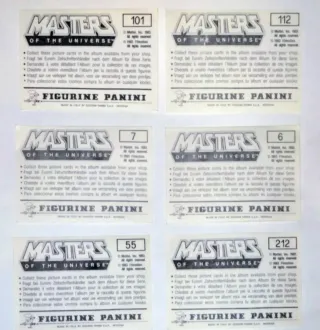 24 CROMOS de MASTERS OF THE UNIVERSE año 1983