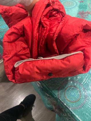 Chaquetón hombre rojo XXL muy abrigado.