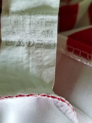 Blusa Italiana Rojo Blanco sin mangas