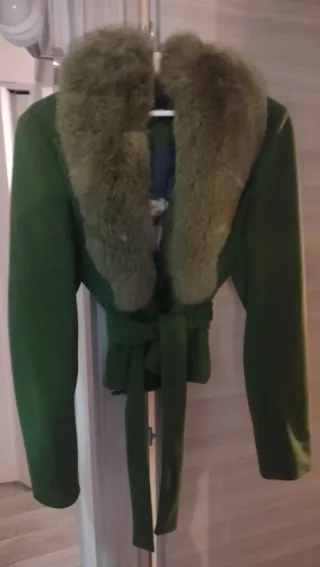 Cappotto CristinaEffe con pelliccia al collo