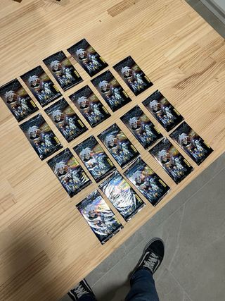 19 sobres de cromos dragon ball gt serie 1