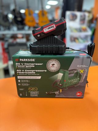 Compresor Parkside 20V + Batería y Cargador