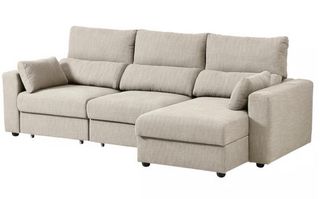 Sofá Cama Ikea Beige Tela