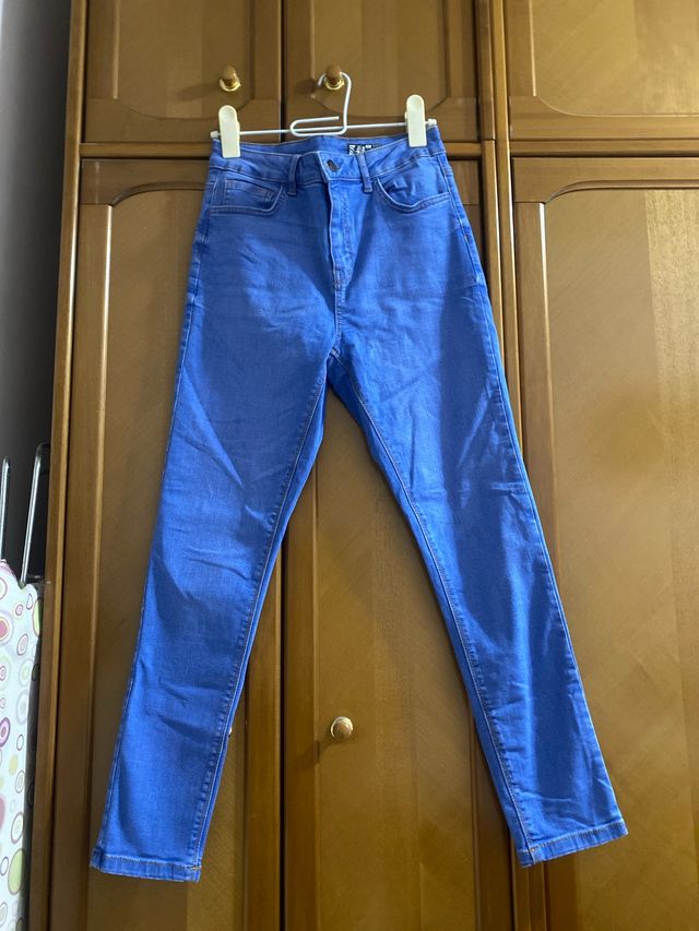 Pantalón elástico azul
