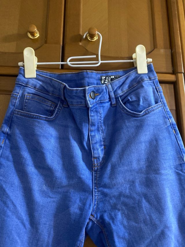 Pantalón elástico azul