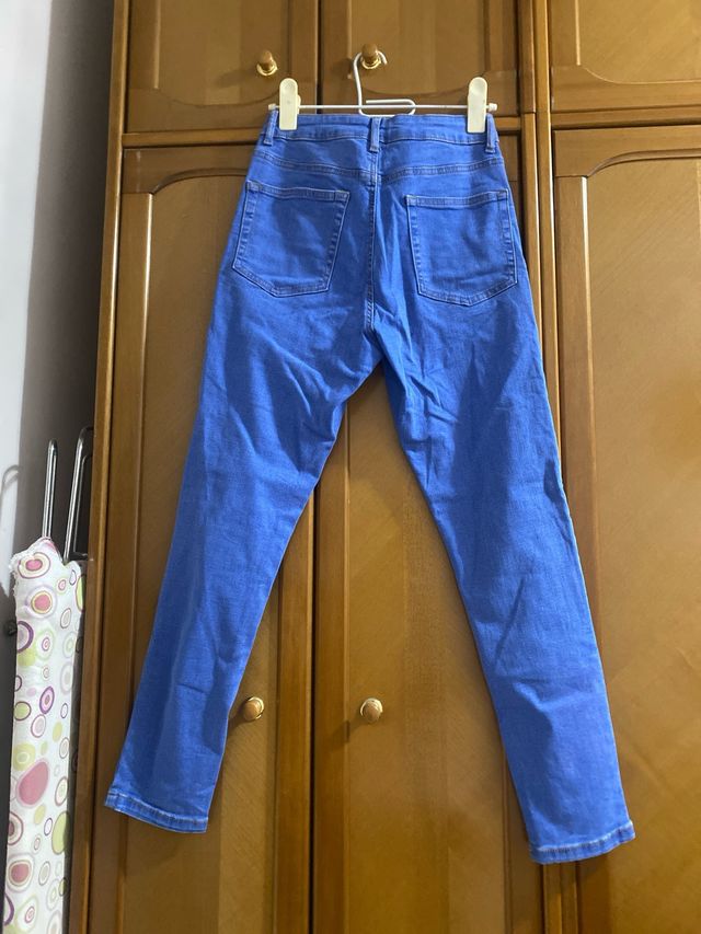 Pantalón elástico azul