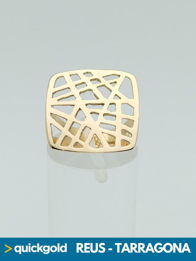 035-01-00841 ANILLO ORO 18K PLANO T15