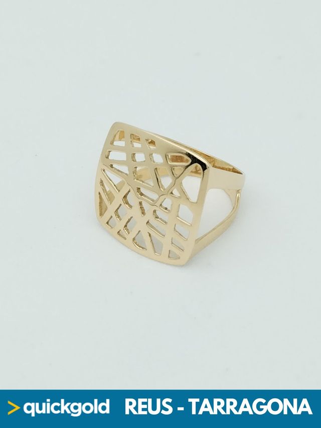 035-01-00841 ANILLO ORO 18K PLANO T15