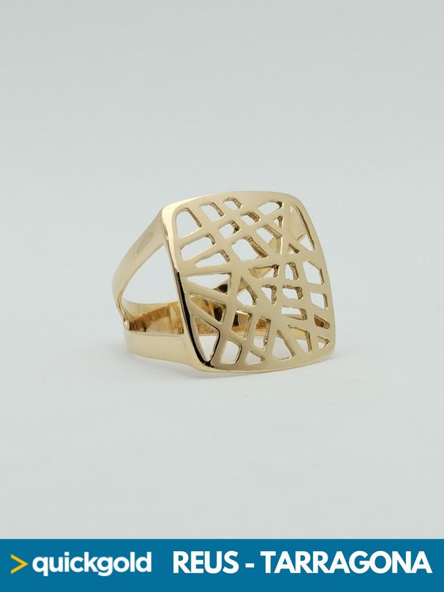 035-01-00841 ANILLO ORO 18K PLANO T15