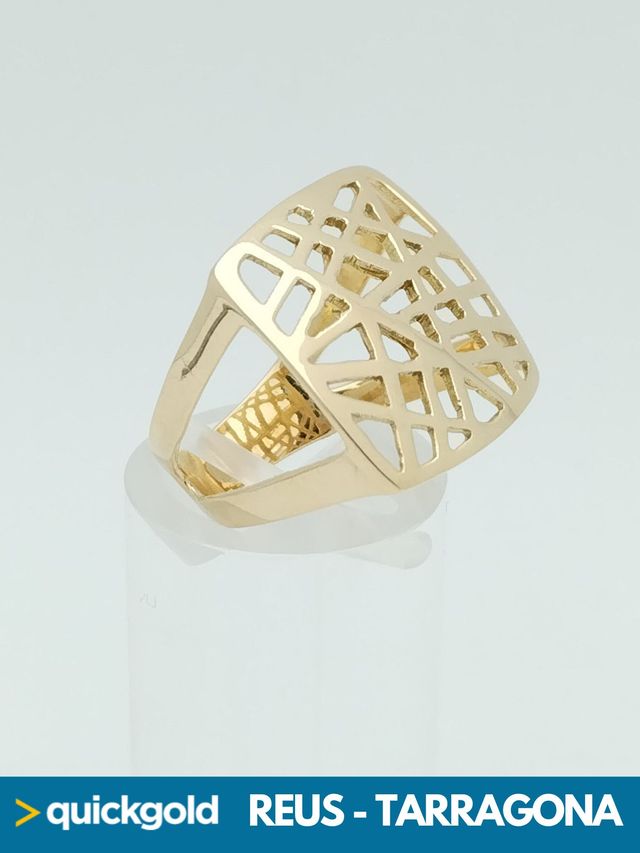 035-01-00841 ANILLO ORO 18K PLANO T15