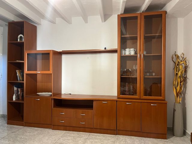 Móvel modular de sala de estar TV 55” + vitrina