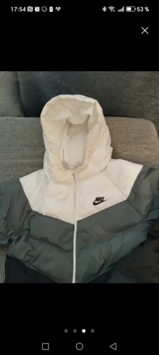 Chaqueta Nike Niña/o Verde y Blanca