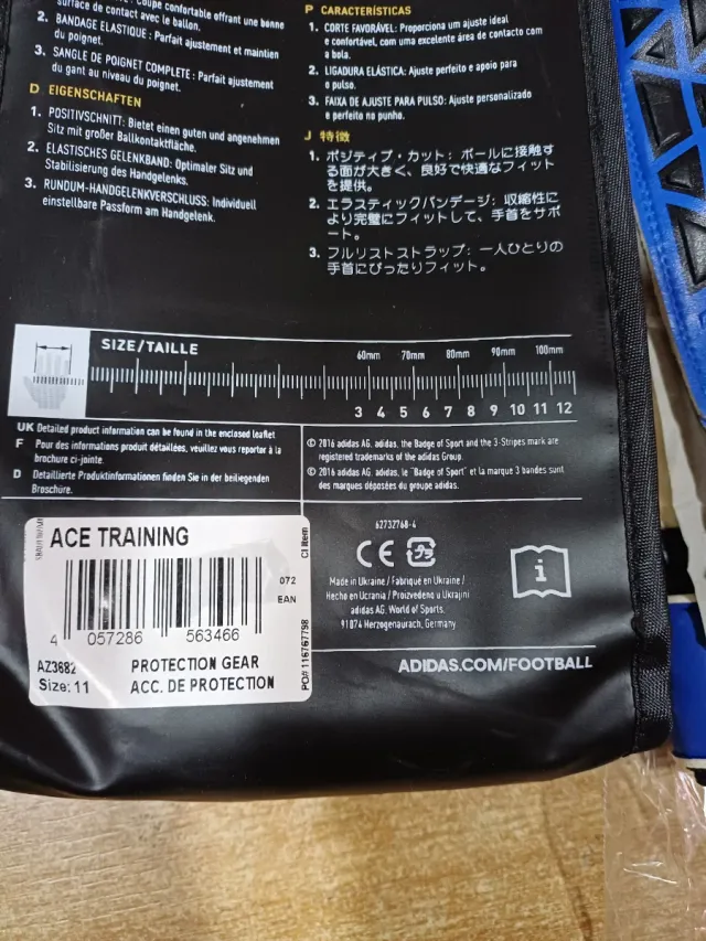 Guanti portiere Adidas misura 11