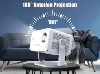 Proyector Alwtniet Blanco Autoenfoque