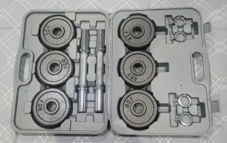 Kit da palestra con manubri da 15kg