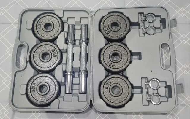 Kit da palestra con manubri da 15kg