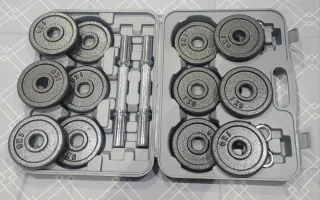 Kit da palestra con manubri da 15kg