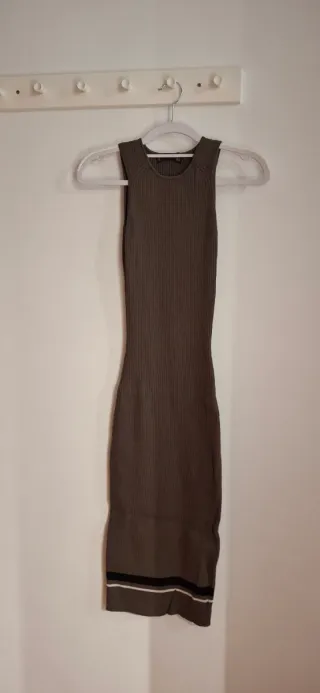 Vestido punto sin mangas tobillero T.S.