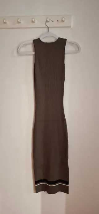 Vestido punto sin mangas tobillero T.S.