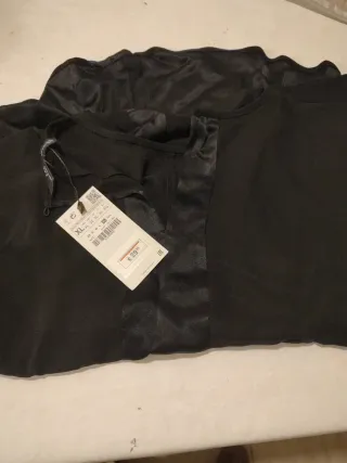 Camisa Zara Negra Talla XL