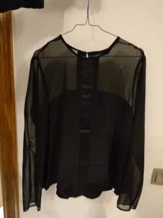 Camisa Zara Negra Talla XL