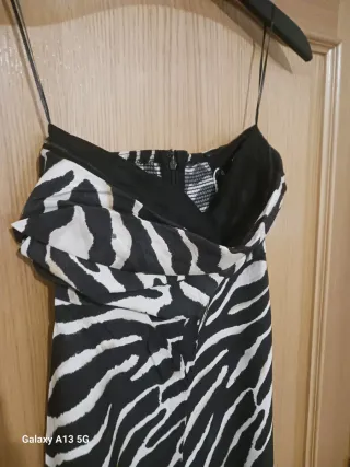 Mono Mango Talla XS Estampado Cebra