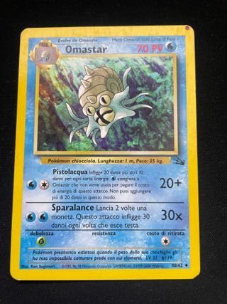Omastar 40/62 Fossil Pokemon TCG - ITA Alt.